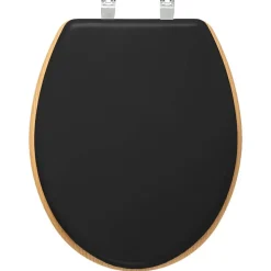 5 FIVE SIMPLY SMART - 5five - abattant wc "modern color" gris charbon en bois