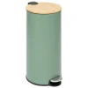 5 FIVE SIMPLY SMART - 5five - poubelle couvercle bambou 30l "modern color" vert