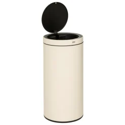 5 FIVE SIMPLY SMART - 5five - poubelle automatique "delta" en métal beige 40l