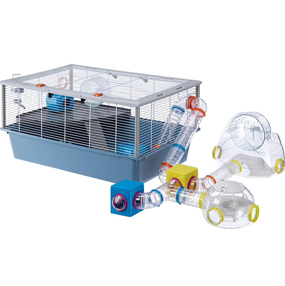 Accessoires rongeurs ferplast gym hamsters roue sport module d’habitation