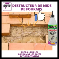 ACTO - Acto destructeur de nids de fourmis : l'allié idéal contre les infestations