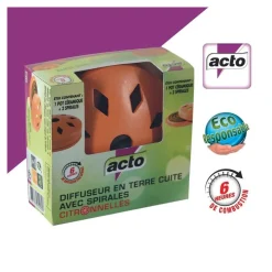 ACTO - Diffuseur de citronnelle acto en terre cuite - protection estivale