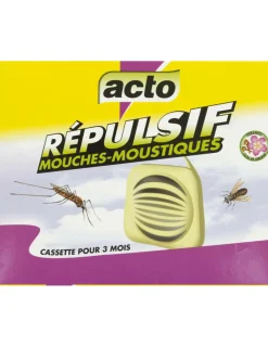 ACTO - Mouches-moustiques cassette répulsif 20 g - acto