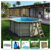 ALTANKA - Piscine en bois nemo 4,3x3 - h.1,31 m fixations à visser - bas7303ospl+sza - altanka