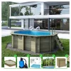 ALTANKA - Piscine en bois nemo 4,3x3 - h.1,18 m cadre en métal, sans dalle béton - bas7302ospu+sza - altanka