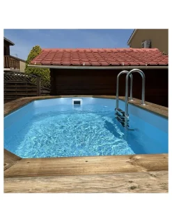 ALTANKA - Piscine en bois nemo 4,3x3 - h.1,18 m cadre en métal, sans dalle béton - bas7302ospu - altanka