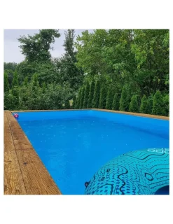 ALTANKA - Piscine en bois aqua 8,5x4,35 - h.1,45 m fixations à visser - bas7309ospl - altanka