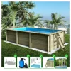 ALTANKA - Piscine en bois aqua 6,1x2,85 - h.1,31 m fixations à visser - bas7307ospl - altanka