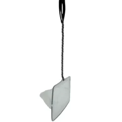 ANIMALLPARADISE - Epuisette filet blanc, maille fine, 15 cm x 13 x 40 cm, aquarium