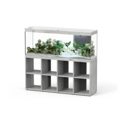 AQUATLANTIS - Aquarium avec meuble LED Splendid 150 chêne blanc – 150x40x61 cm 364 L
