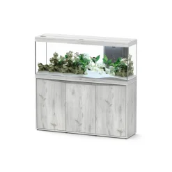 AQUATLANTIS - Aquarium avec meuble LED Splendid 150 chêne blanc – 150x40x61 cm 364 L