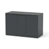 AQUATLANTIS - Meuble pour aquarium Volga 350 en bois gris - 122,5x52,5x80 cm