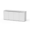AQUATLANTIS - Meuble pour aquarium Splendid en bois blanc - 49,7x198,6x83 cm