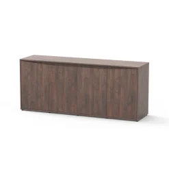AQUATLANTIS - Meuble pour aquarium Splendid 200 bois chêne brun - 49,7x198,6x83 cm