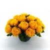 ARCHE DIFFUSION - Coupe de chrysanthèmes artificiels, 28 fleurs - Jaune