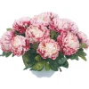 ARCHE DIFFUSION - Coupe de chrysanthèmes artificiels, 14 têtes - Rose