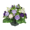 ARCHE DIFFUSION - Fleurs artificielles - coupe florale renoncules lavande D.32 H.27cm