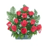 ARCHE DIFFUSION - Jardinière de roses artificielles D 34 H 29 cm