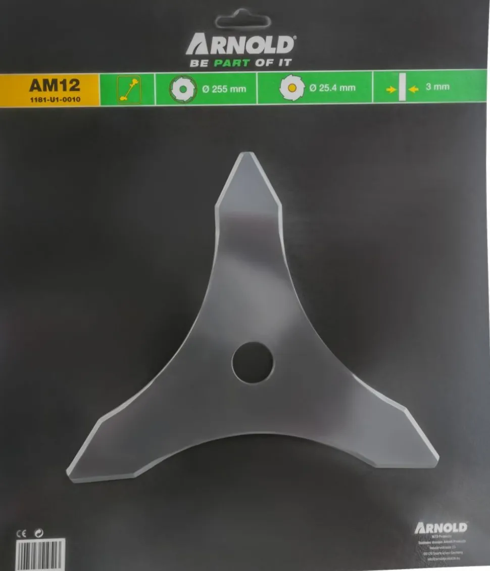 ARNOLD - Lame de débroussailleuse 25,5 cm - alésage 25,4 mm
