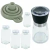 AROMANDISE - Coffret épices avec moulin, entonnoir & 4 flacons