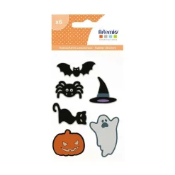 ARTEMIO - 6 autocollants en caoutchouc - halloween