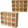 ARTEMIO - 2 casiers de rangement en bois 12 emplacements