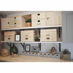 ASTIGARRAGA - Boîte de rangement en pin massif avec couvercle taille 4