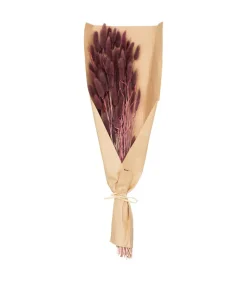 ATMOSPHERA - Bouquet de fleurs séchées queue de lapin violet d. 18 x h. 58 cm