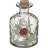 ATMOSPHERA - Fleurs séchées dans bouteille en verre d 8 x h 11 cm
