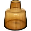 ATMOSPHERA - Vase épaule en verre ambre h 23 cm