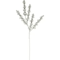 ATMOSPHERA CRÉATEUR D'INTÉRIEUR - Branche de boules "souffle polaire" 50cm blanc