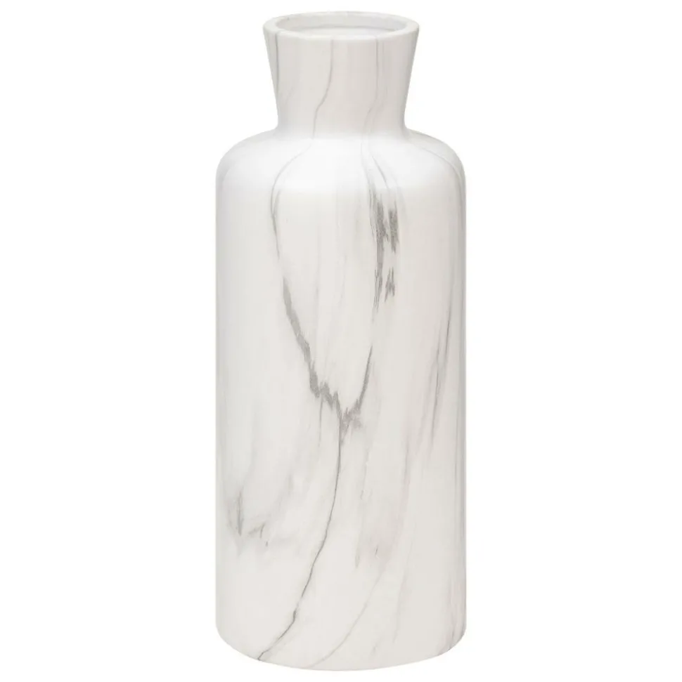 ATMOSPHERA CREATEUR D'INTERIEUR - Vase effet marbre "sao" céramique noir & blanc h30cm