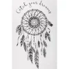 ATMOSPHERA CREATEUR D'INTERIEUR - Sticker "attrape rêves" - noir et blanc - 32x50 cm