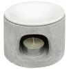 ATMOSPHERA CREATEUR D'INTERIEUR - Brûle-parfum "olioa" ciment 11x7cm