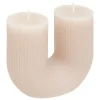 ATMOSPHERA CREATEUR D'INTERIEUR - Bougie en u "demi" 400g gris taupe