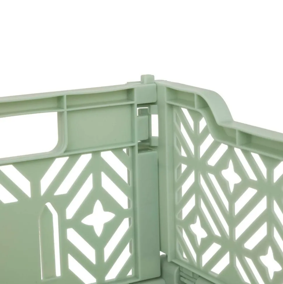 ATMOSPHERA CREATEUR D'INTERIEUR - Cagette pliante "arry" vert clair 30x20x11,5cm