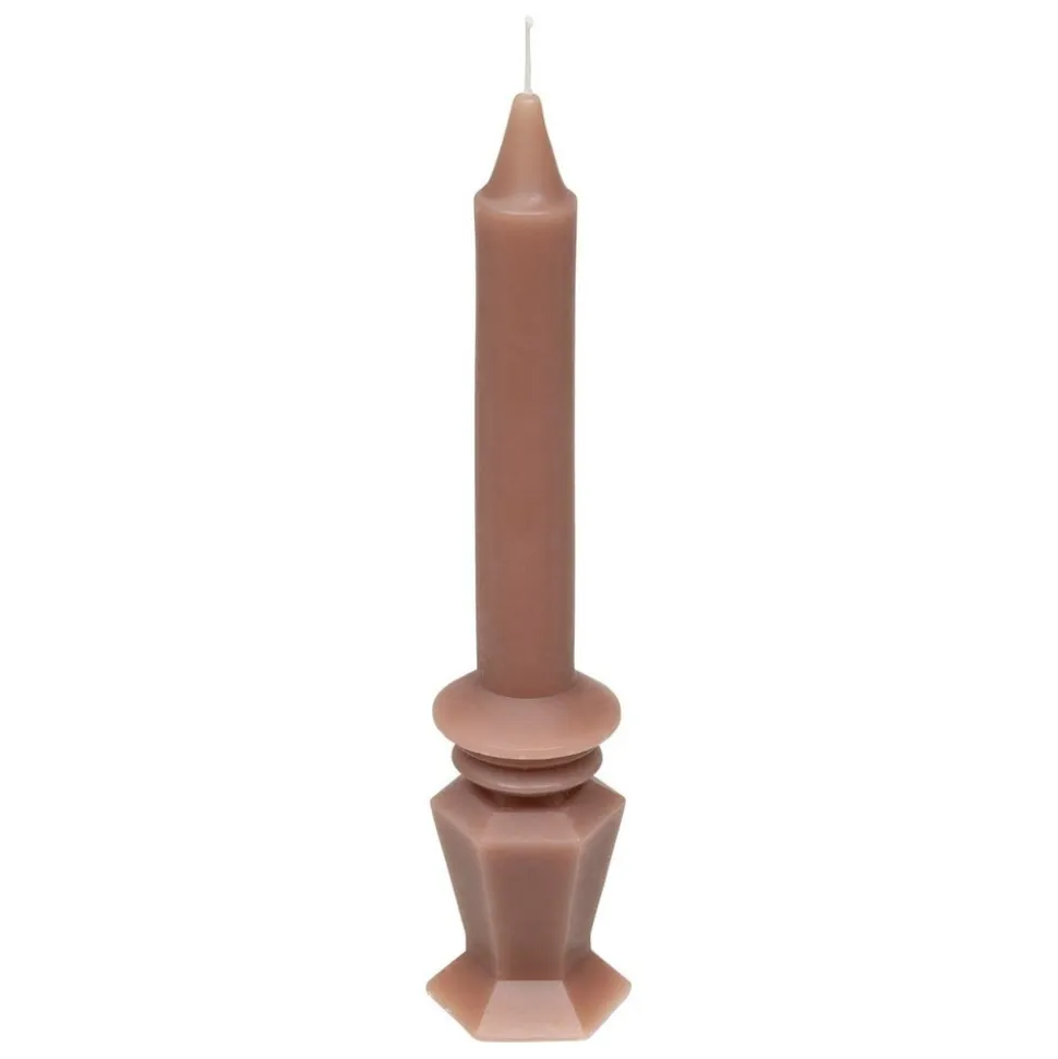 ATMOSPHERA CREATEUR D'INTERIEUR - Coffret 3 bougies little cottage blanc et rose h19cm