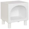 ATMOSPHERA CREATEUR D'INTERIEUR - Chevet 1 compartiment "tara" blanc 42x40x32cm