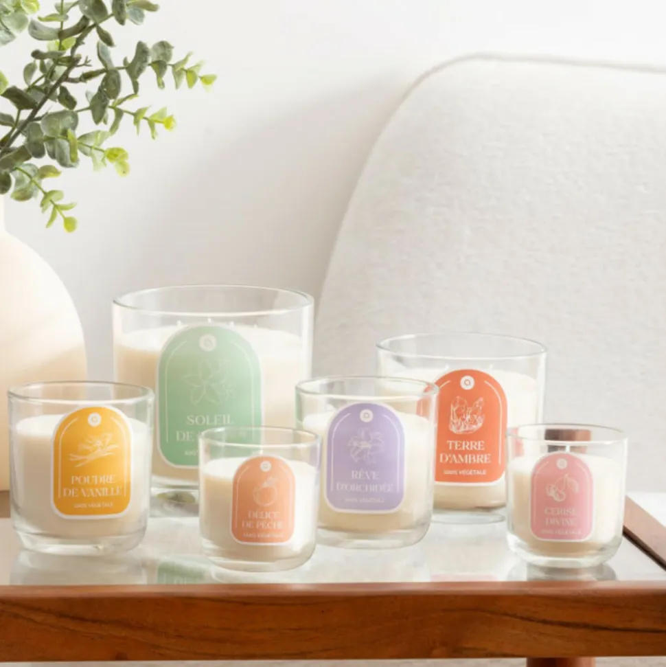 ATMOSPHERA CREATEUR D'INTERIEUR - Bougie parfumée " floa" cerise 115g