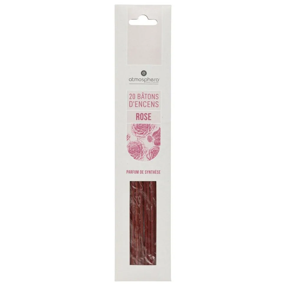 ATMOSPHERA CREATEUR D'INTERIEUR - Lot de 20 bâtons d'encens - rose