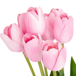 ATMOSPHERA CREATEUR D'INTERIEUR - Bouquet 10 tulipes artificielles satis orange h48cm