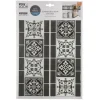 ATMOSPHERA CREATEUR D'INTERIEUR - Sticker - carrelage - noir - 25x30 - 5 cm