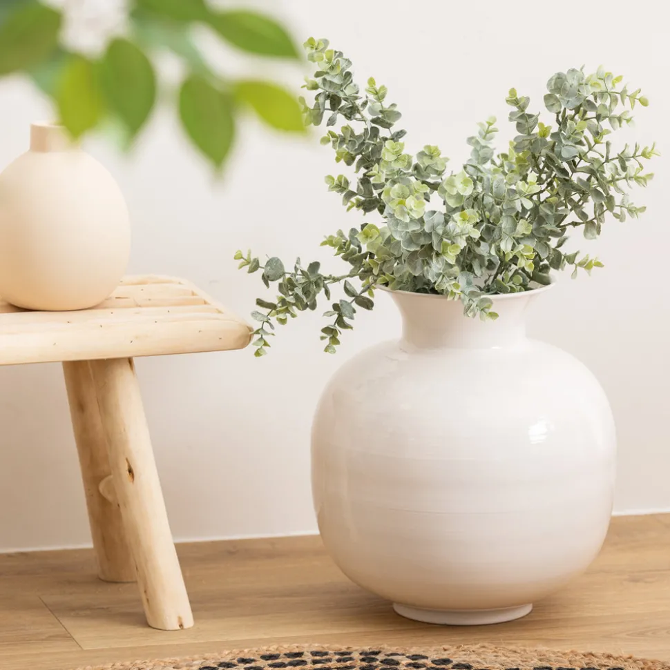 ATMOSPHERA CREATEUR D'INTERIEUR - Vase "kian" blanc h33,5cm