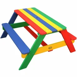 AXI - Table de pique-nique pour enfants nick avec parasol arc-en-ciel