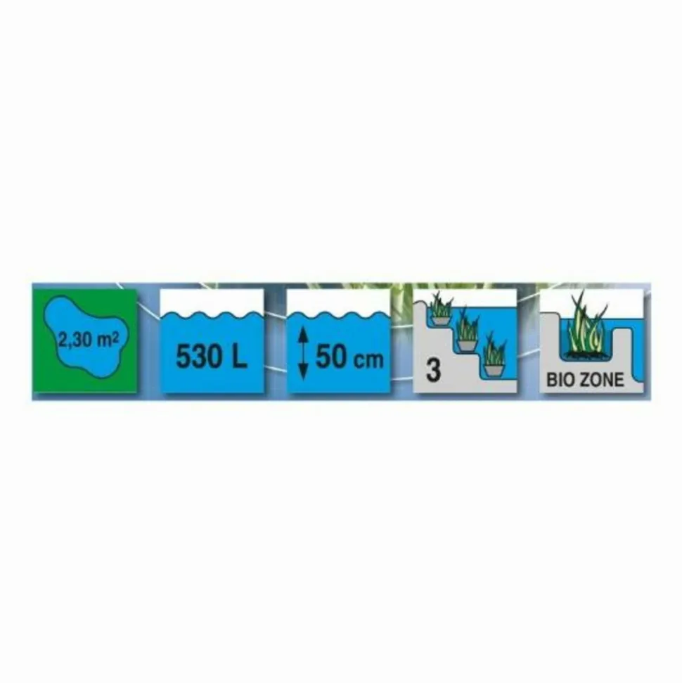 Bassin de jardin calmus siv - 530l, 2m15