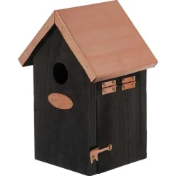 BEST FOR BIRDS - Nichoir à oiseaux en pin et cuivre troglodyte