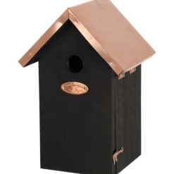 BEST FOR BIRDS - Nichoir à oiseaux en pin et cuivre mésange bleue