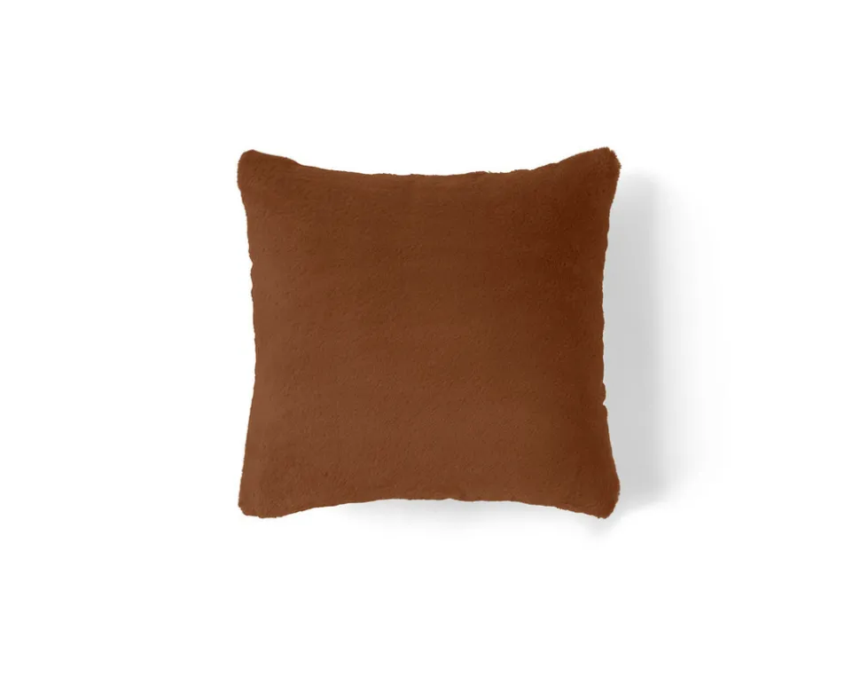BEST MOBILIER - Crocus - coussin - en fausse fourrure - 35x35 cm