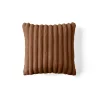 BEST MOBILIER - Laponie - coussin - en fausse fourrure côtelé - 40x40 cm