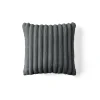 BEST MOBILIER - Laponie - coussin - en fausse fourrure côtelé - 40x40 cm